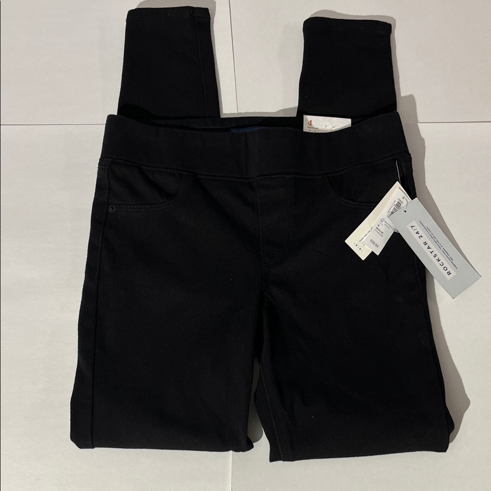 Old Navy Rockstar 24/7 Jeggings Black sz 4 Regular NEW! leggings pants skinny